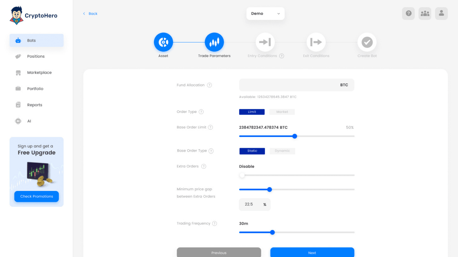 CryptoHero - Trade crypto 24/7 with automated bots 3 Trading strategy