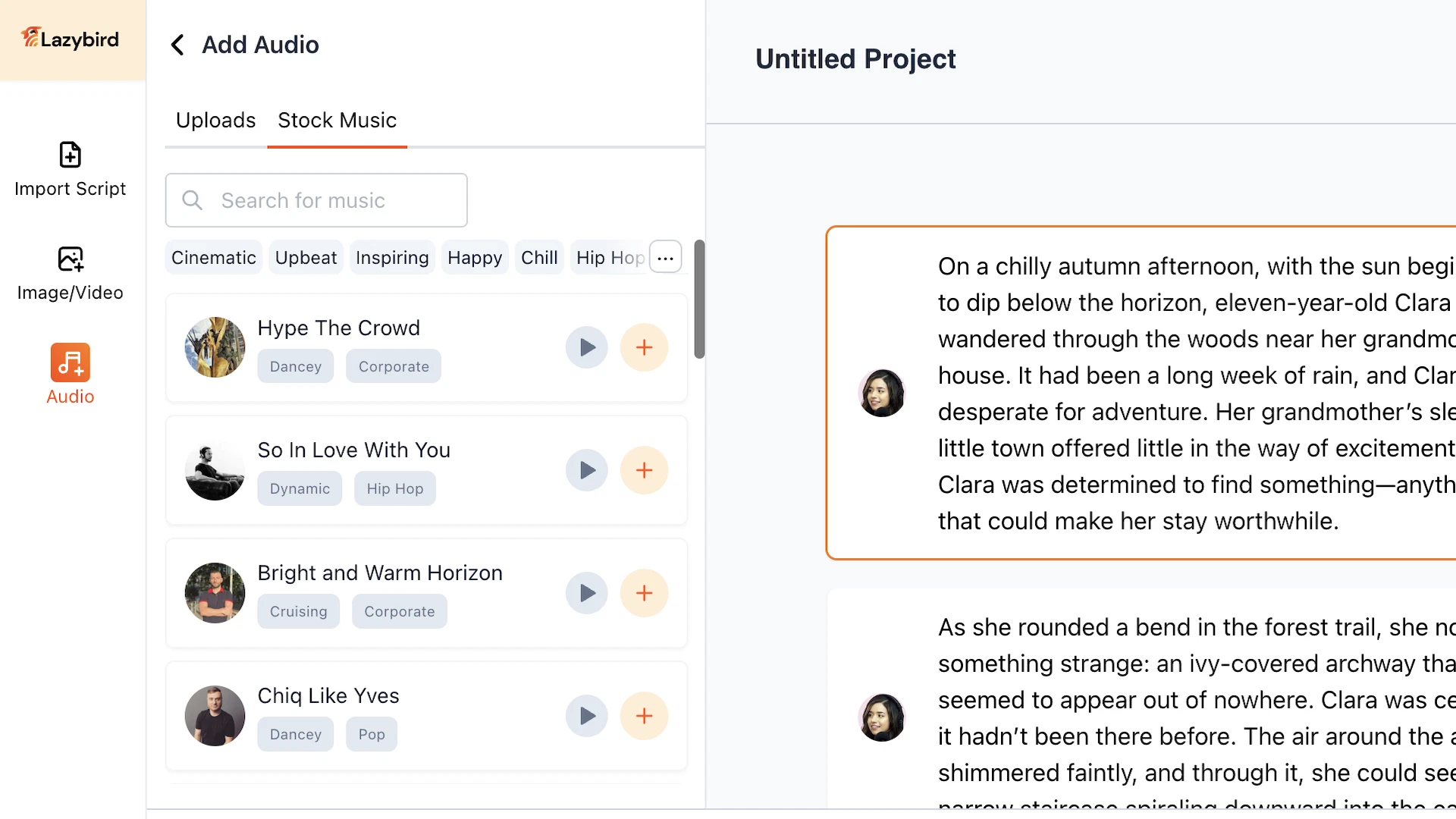 Lazybird - Craft Realistic AI Voiceovers for any project 3 Stock library