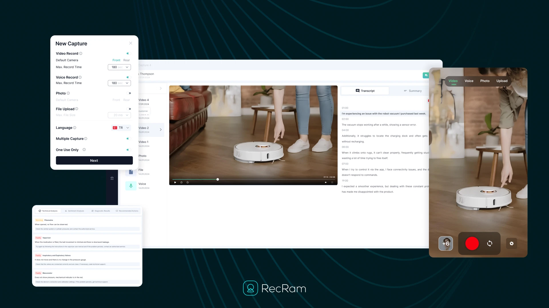 RecRam: AI-Powered Video Feedback Revolution 2 Browser recording