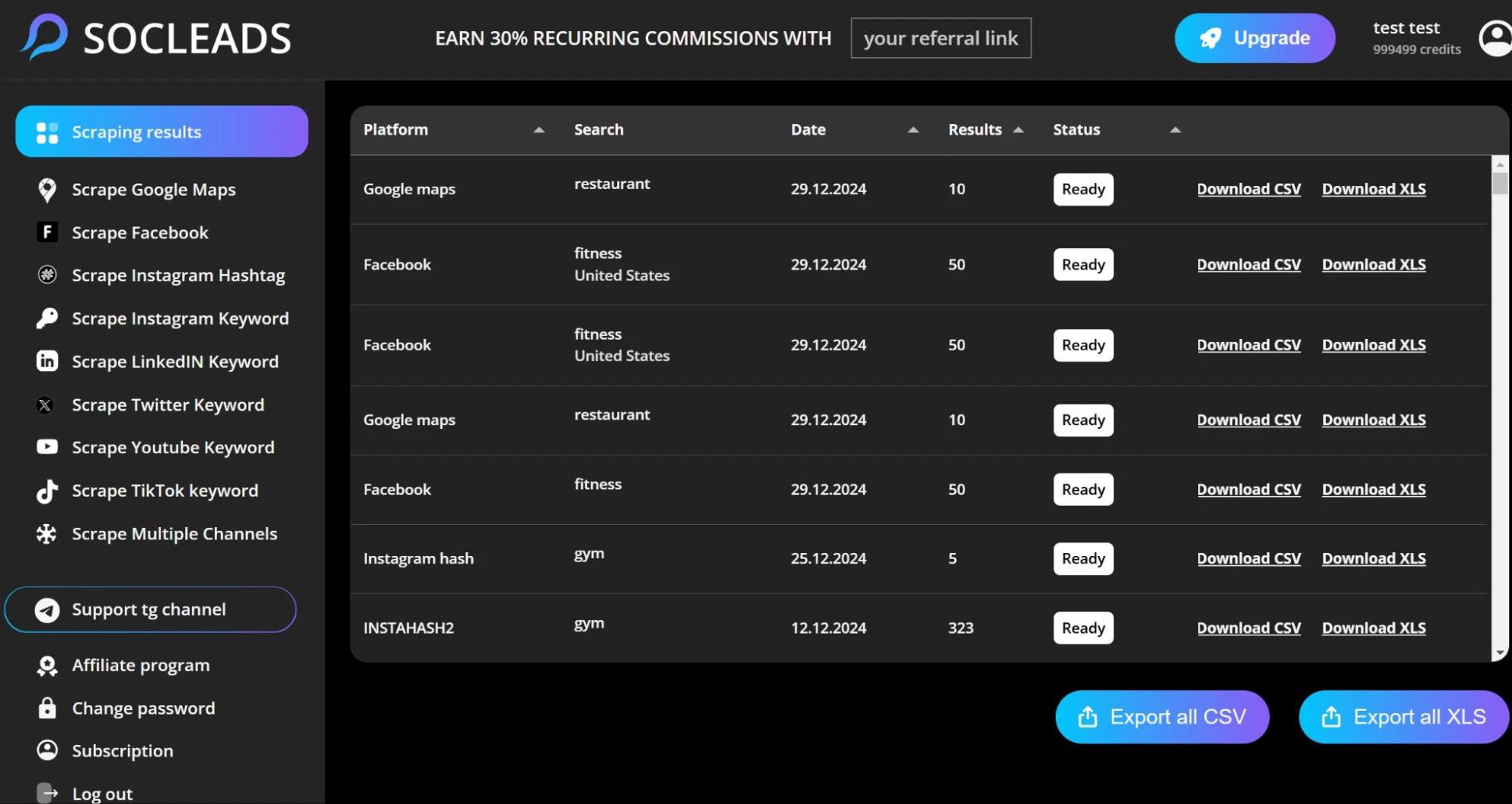 SocLeads: AI-Powered Email Scraping from Social Media and Maps 5 Multiple outreach campaigns