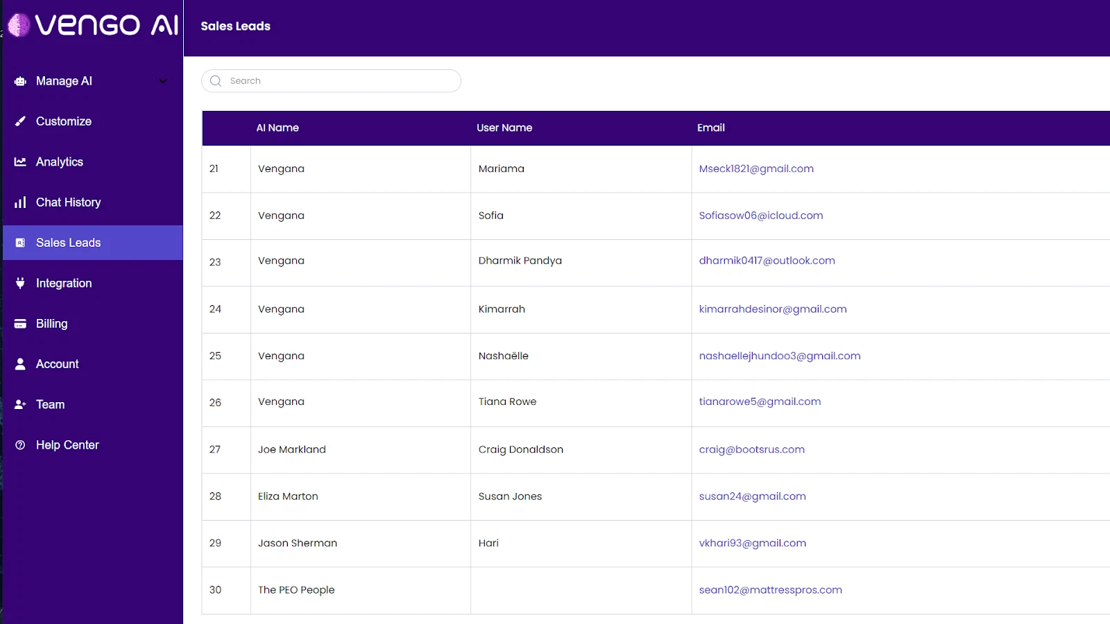 Vengo AI - Boost sales with custom-built AI agents 2 Attract more sales leads